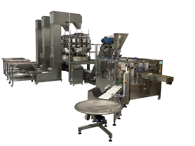 M&aacute;quina rotativa de contagem e embalagem de sacos pr&eacute;-fabricados RP8-300/350CW