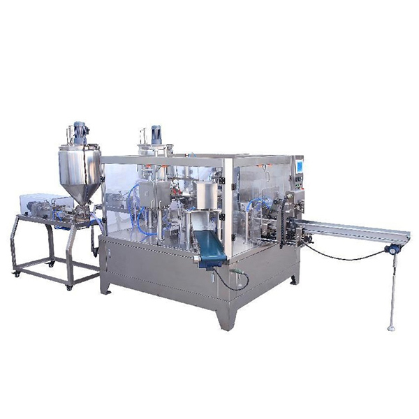 M&aacute;quina rotativa de envasado de l&iacute;quidos con bolsas prefabricadas RP8-200L